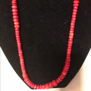 Jay King Red Coral ❤️❤️🎈Bamboo Necklace